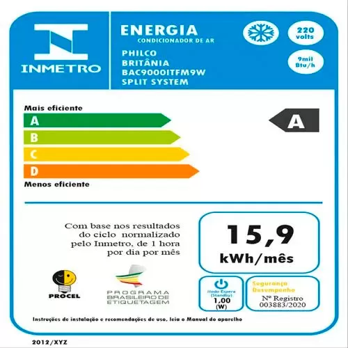Ar Condicionado Britânia 9000Btu Inverter Frio - 220V - Image 6