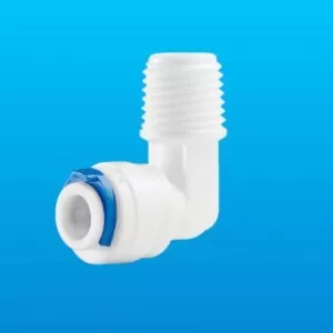 CN015 - Conector em L rosca 1/4 para tubo 1/4